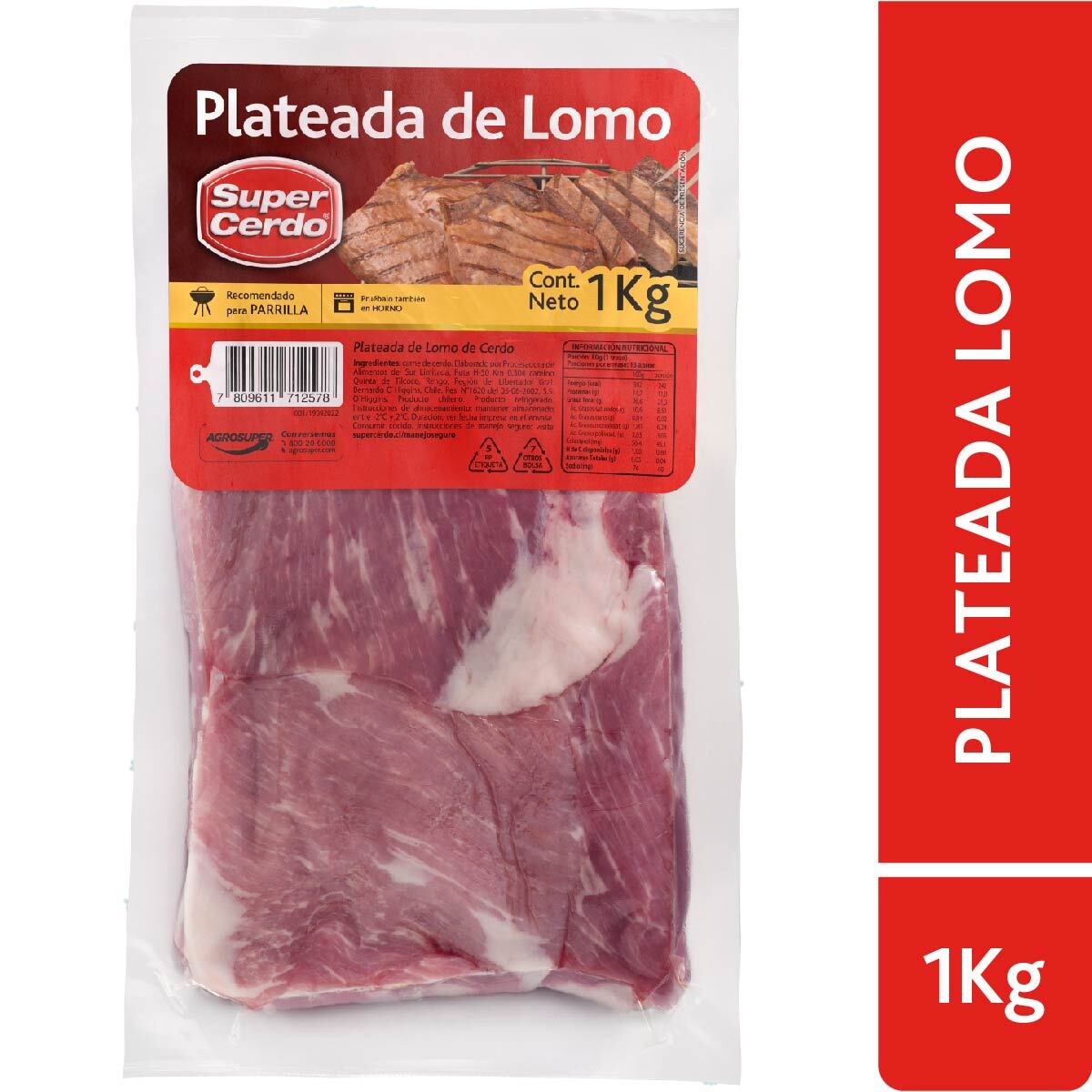 Plateada de Lomo de Cerdo